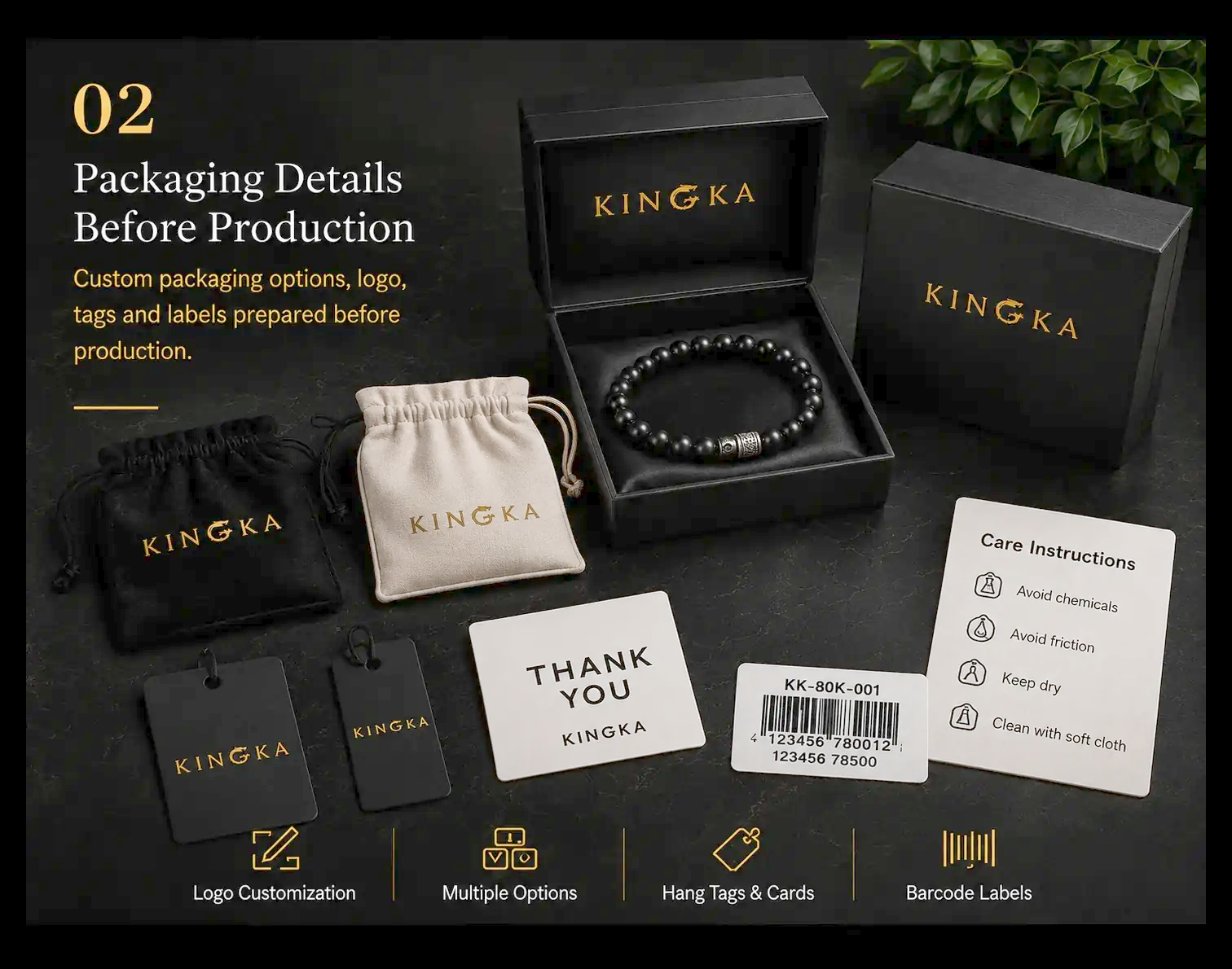 Jewelry packaging details for private label brands