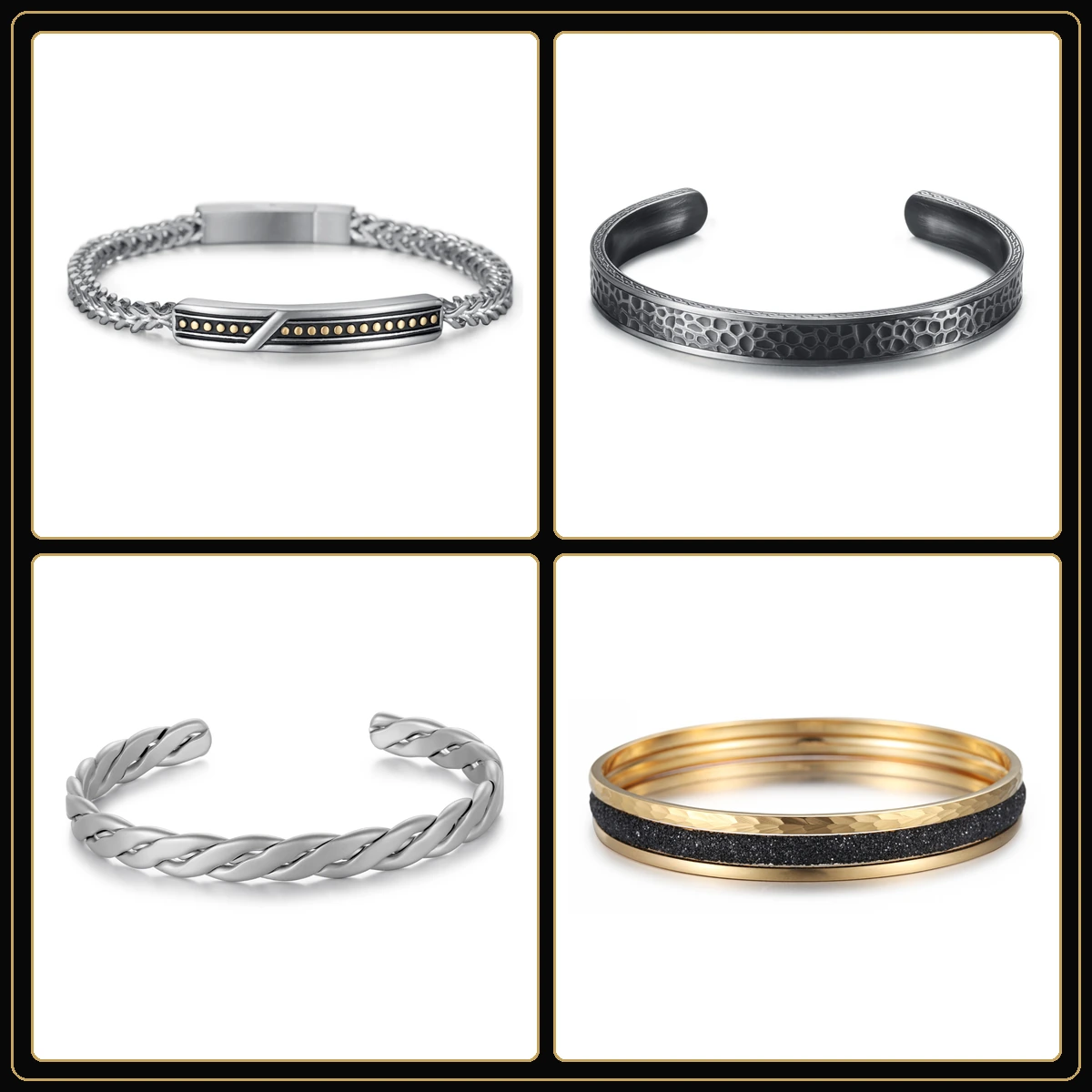 316L stainless steel jewelry with PVD finish options for wholesale